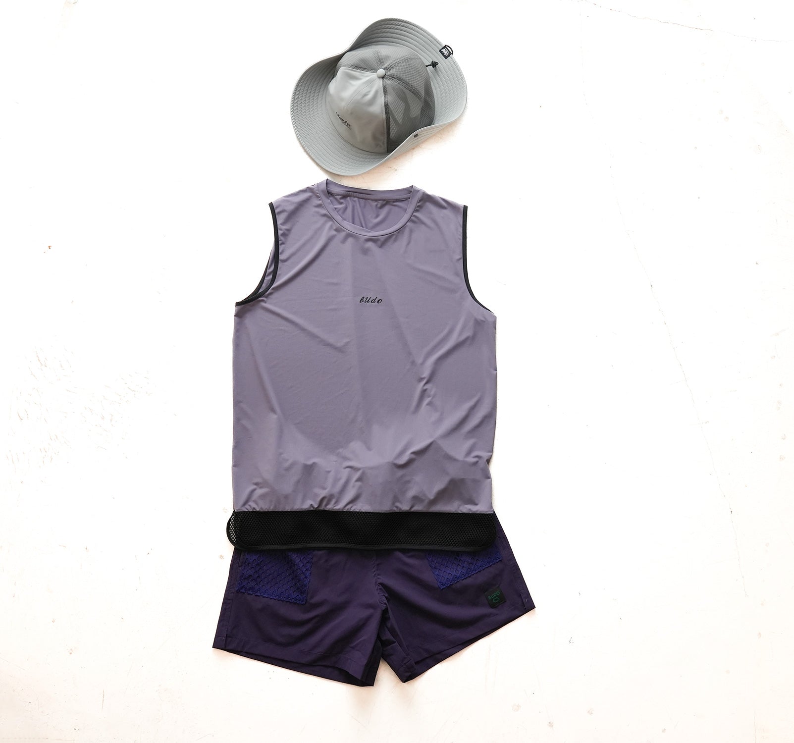 AIR GRID- MESH SHORTS :purple – CONNECTED