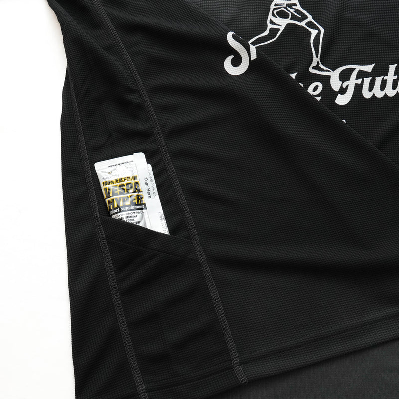 CONNECTED×MMA  POLARTEC  30th Anniversary Tee BLACK