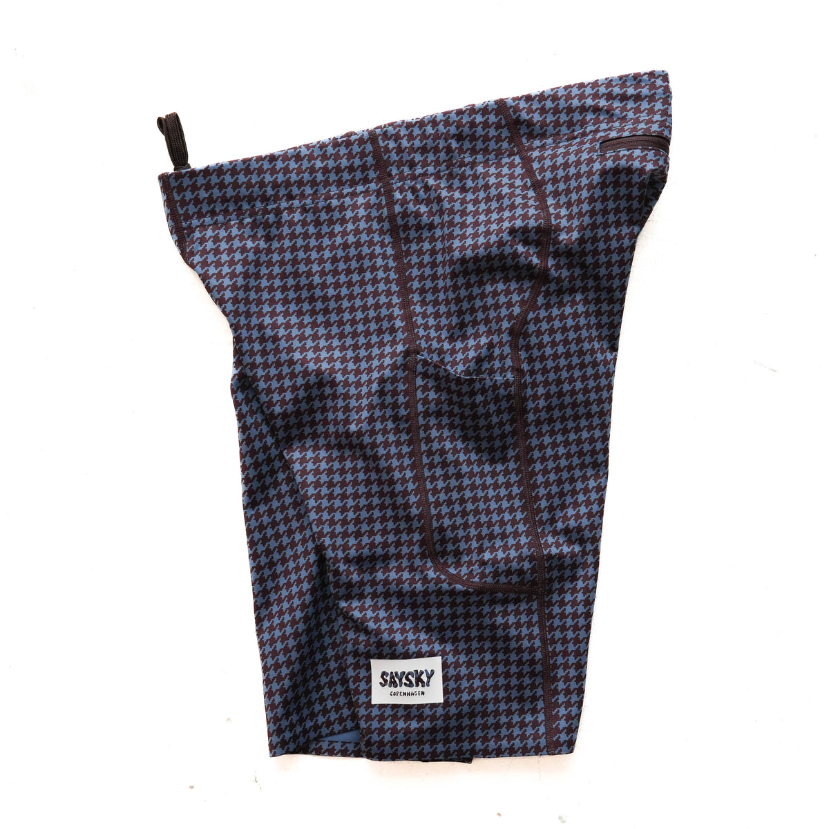 ランニングタイツ Houndstooth Combat+ Short Tights 9inch - Blue Aop [メンズ]