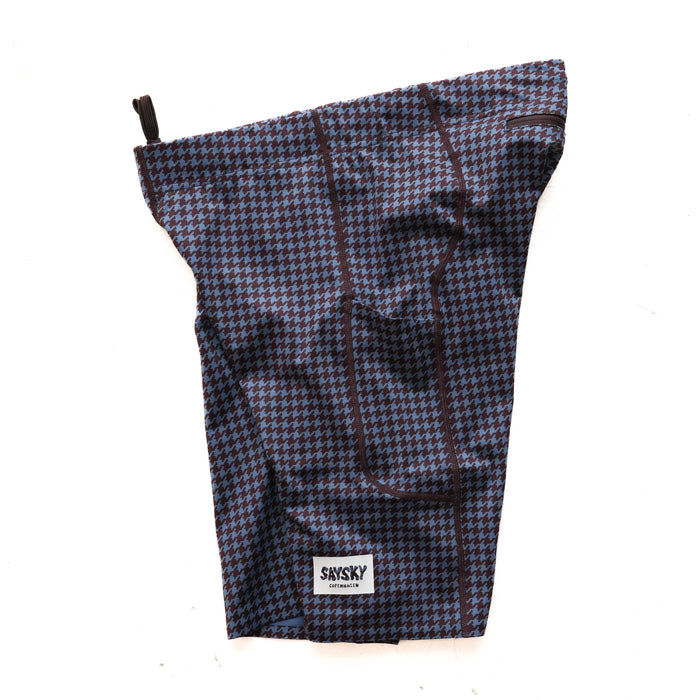 ランニングタイツ Houndstooth Combat+ Short Tights 9inch - Blue Aop [メンズ]