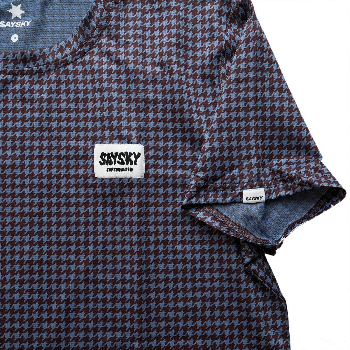 ランニングTシャツ Houndstooth Combat T-shirt - Blue Aop [メンズ]