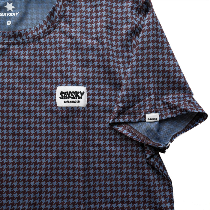 ランニングTシャツ Houndstooth Combat T-shirt - Blue Aop [メンズ]