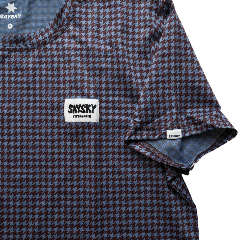 ランニングTシャツ Houndstooth Combat T-shirt - Blue Aop [メンズ]