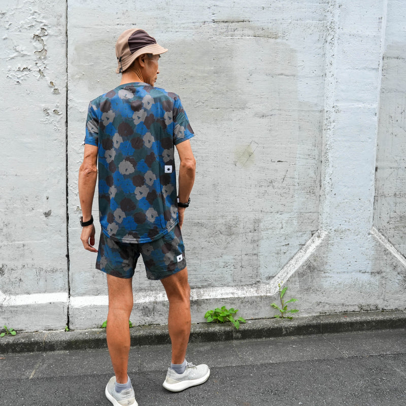 ランニングTシャツ  Flower Combat T-shirt - Blue Aop [メンズ]