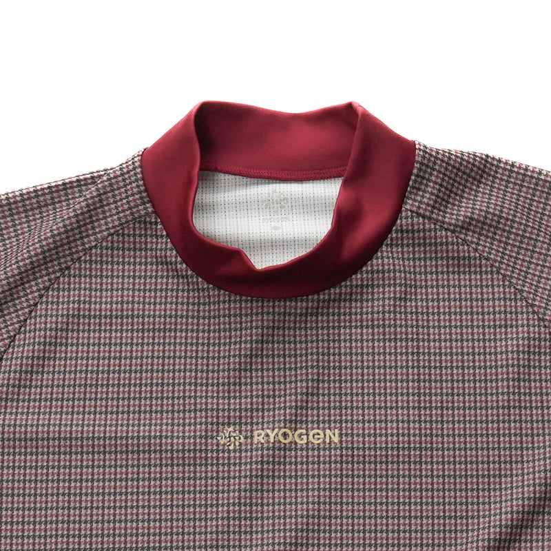 GUNCLUB MOCK NECK L/S TEE  BROWN