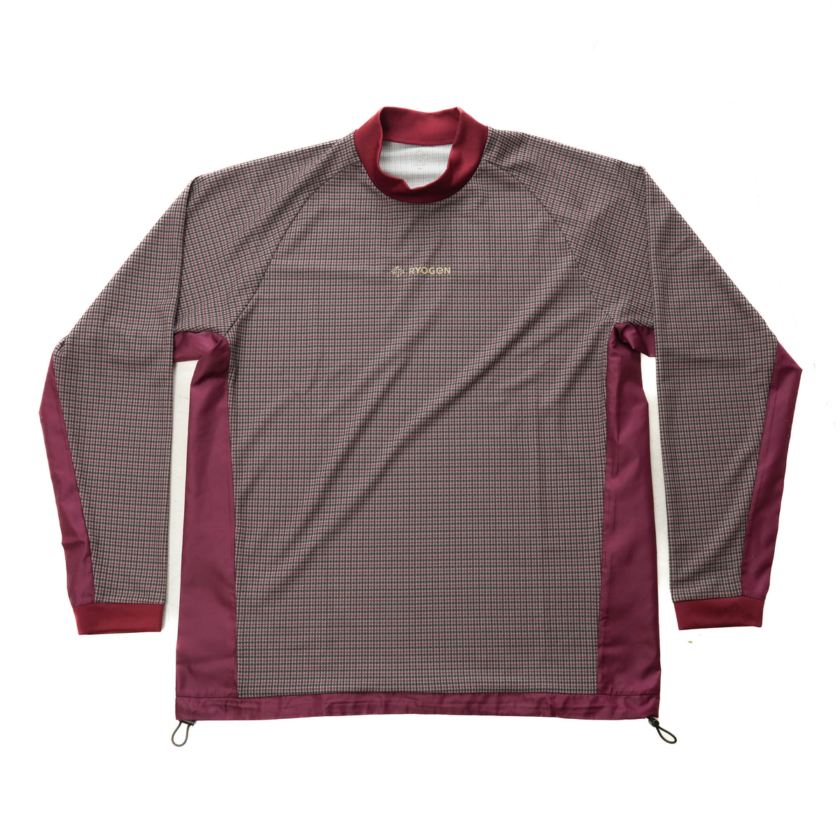 GUNCLUB MOCK NECK L/S TEE  BROWN