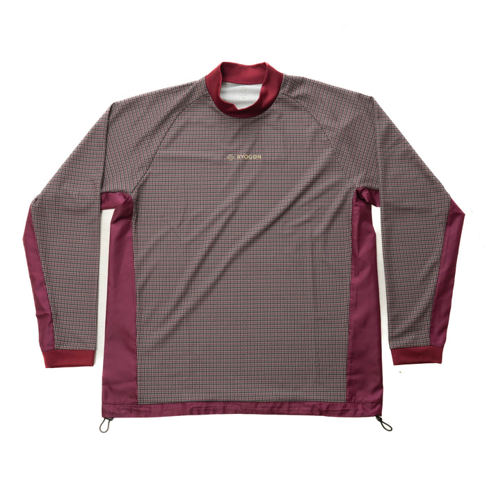 GUNCLUB MOCK NECK L/S TEE  BROWN