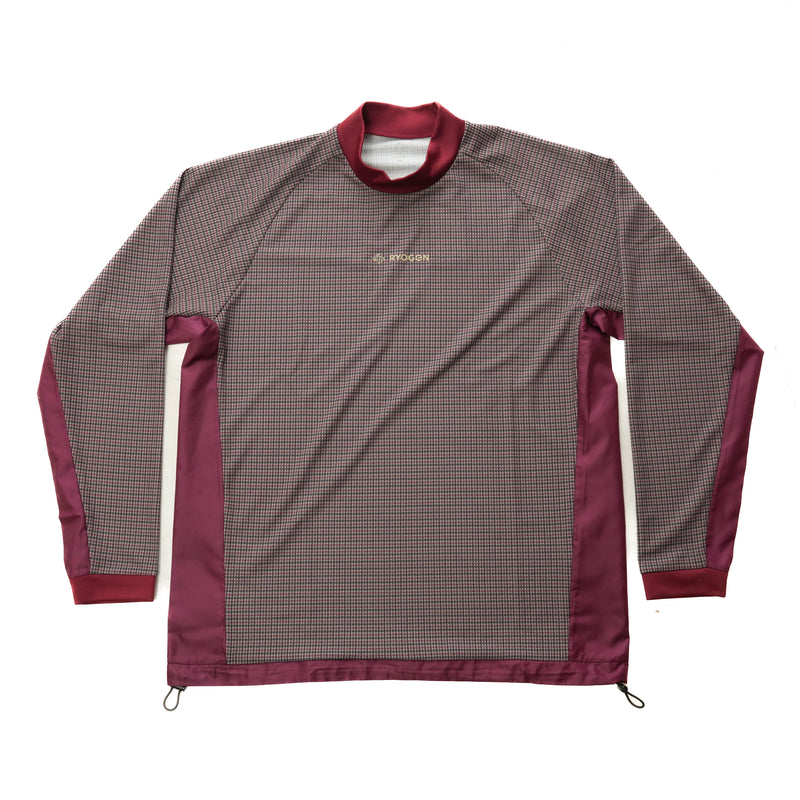 GUNCLUB MOCK NECK L/S TEE  BROWN