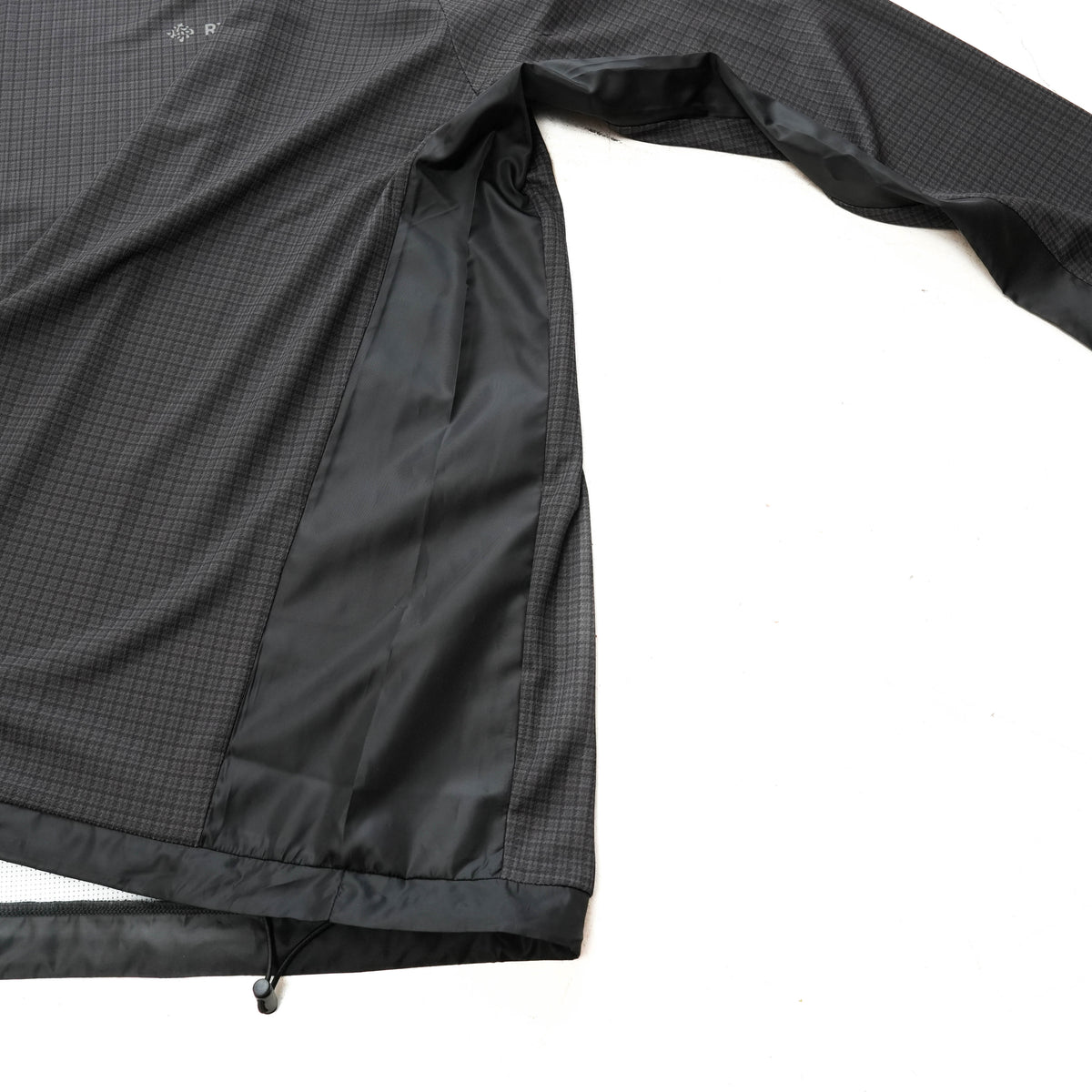 GUNCLUB MOCK NECK L/S TEE  BLACK