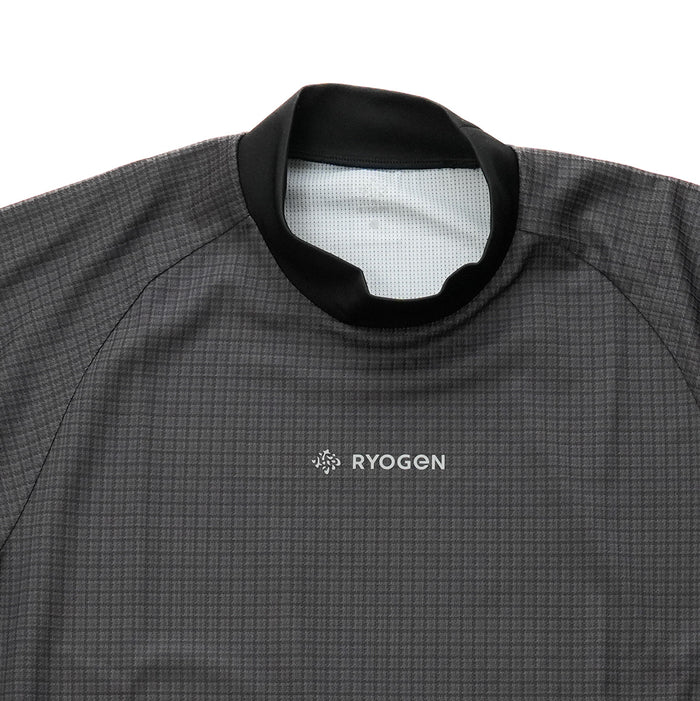 GUNCLUB MOCK NECK L/S TEE  BLACK