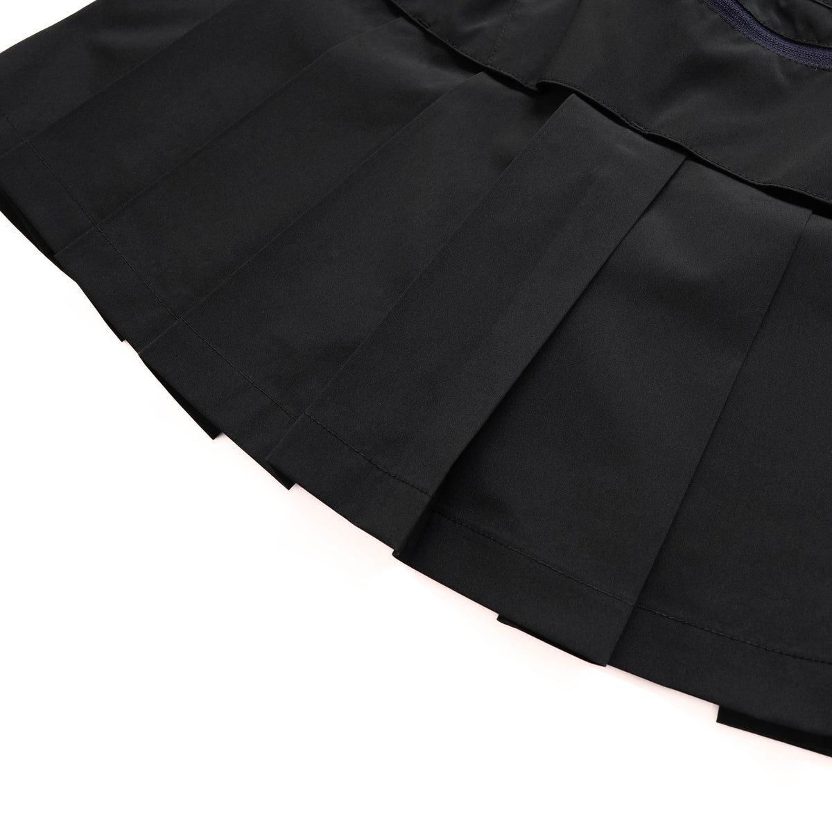 CRAZY PLEATS SKIRT (WITH INNER) / OLIVE