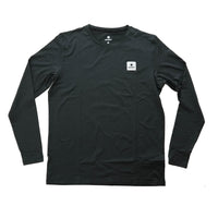 ランニングTシャツ（ロングスリーブ） Reflective Logo Pace Long Sleeve - Black [メンズ]