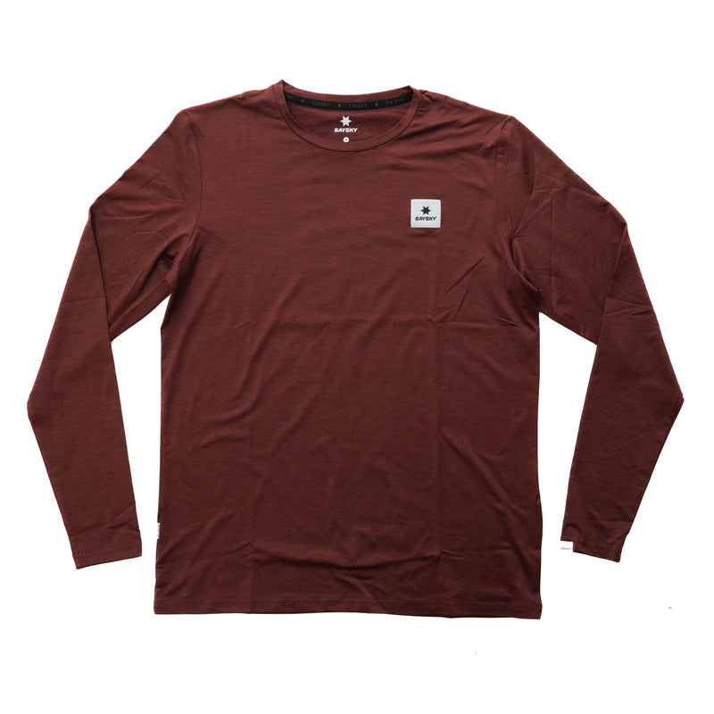 ランニングTシャツ（ロングスリーブ） STATEMENT PACE LONG SLEEVE - RED [メンズ]