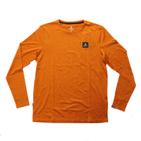 ランニングTシャツ（ロングスリーブ） Reflective Logo Pace Long Sleeve - Orange [メンズ]