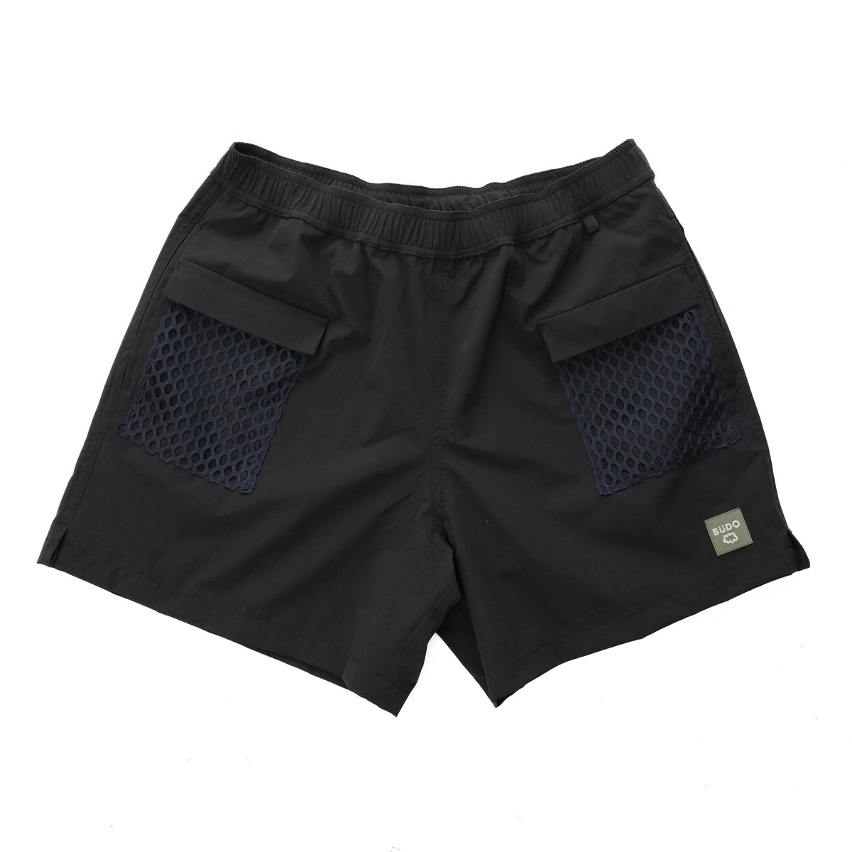 AIR GRID- MESH SHORTS :Black × Navy