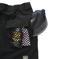 AIR GRID- MESH SHORTS :Black × Navy
