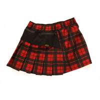 TARTAN CHECK MACQUEEN PLEATS SKIRT