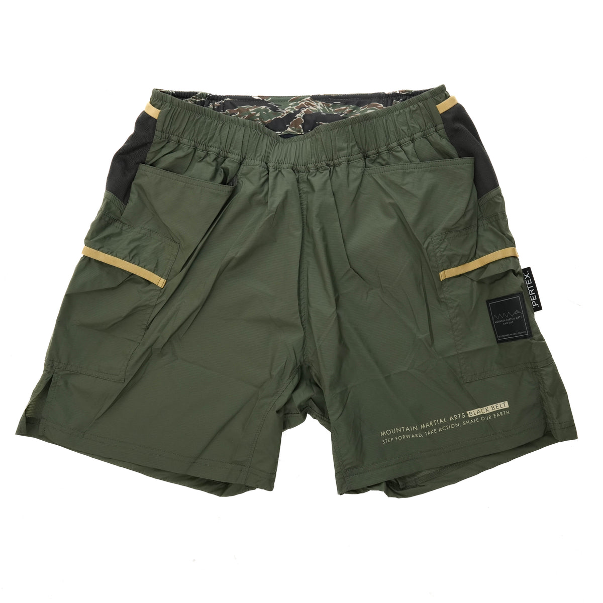MMABB PERTEX® 7-pockets Run Shorts “Liger”　Olive