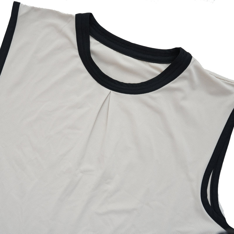 Mountain Pass top Sleeve_Less Off white