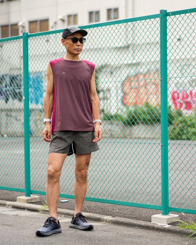 FRENCH SLEEVE TEE / CORDURA® fabric Bordaux