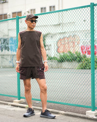 DEAD LEAF FRENCH SLEEVE TEE DL BROWN