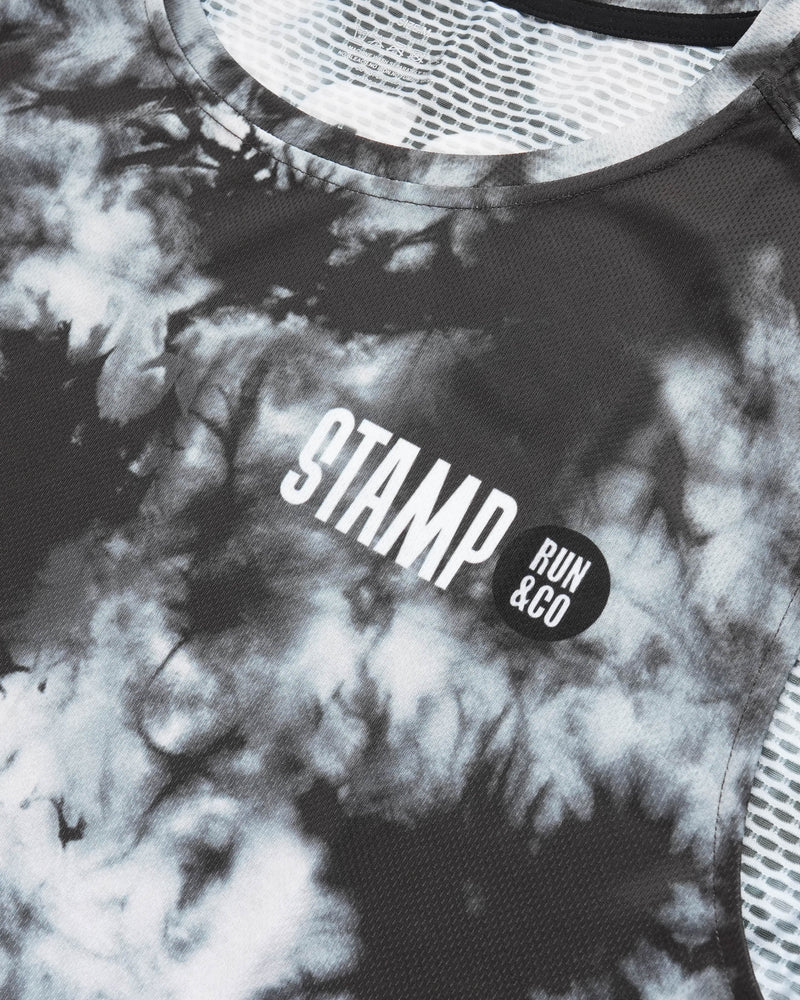 STAMP GRAPHIC TANK (SUPPORT YOUR LOCAL. TIE DYE BLACK)