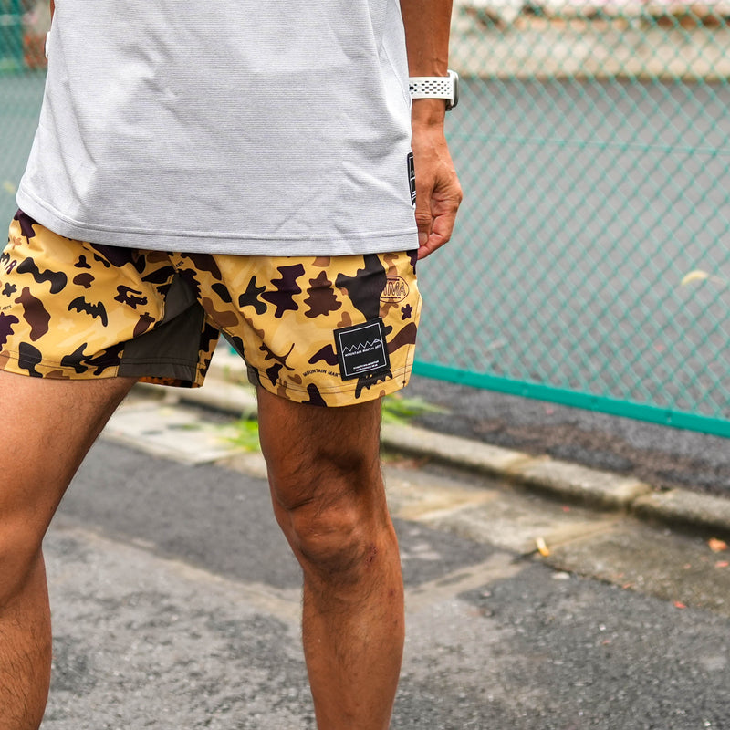 MMA_Jerry Ukai PONCHOMAN CAMO Hike&Run Shorts Beige Ponchoman Camo