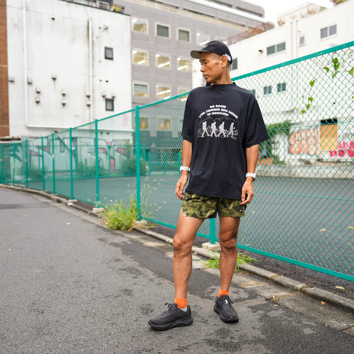 MMA_Jerry Ukai Mountain Big Tee Black