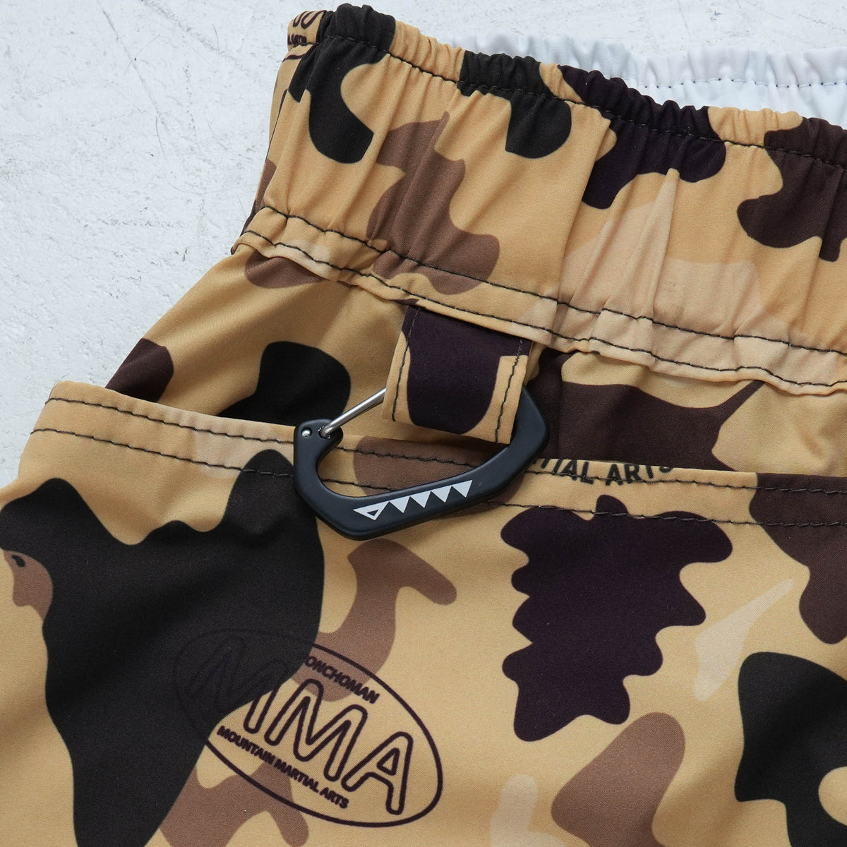 MMA_Jerry Ukai PONCHOMAN CAMO Hike&Run Shorts Beige Ponchoman Camo