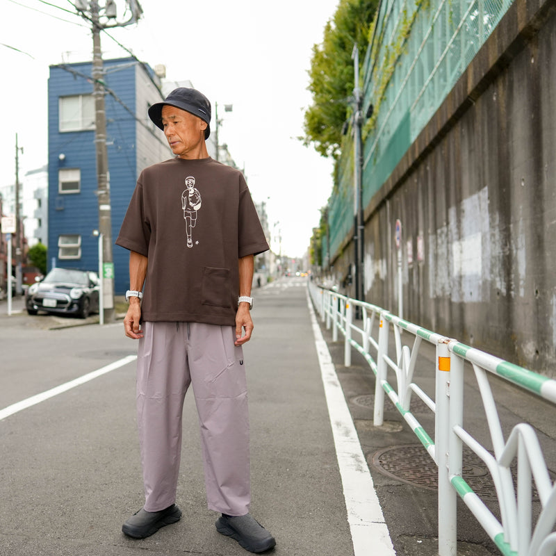 Andante Wide Pant：Color Raisin Grey