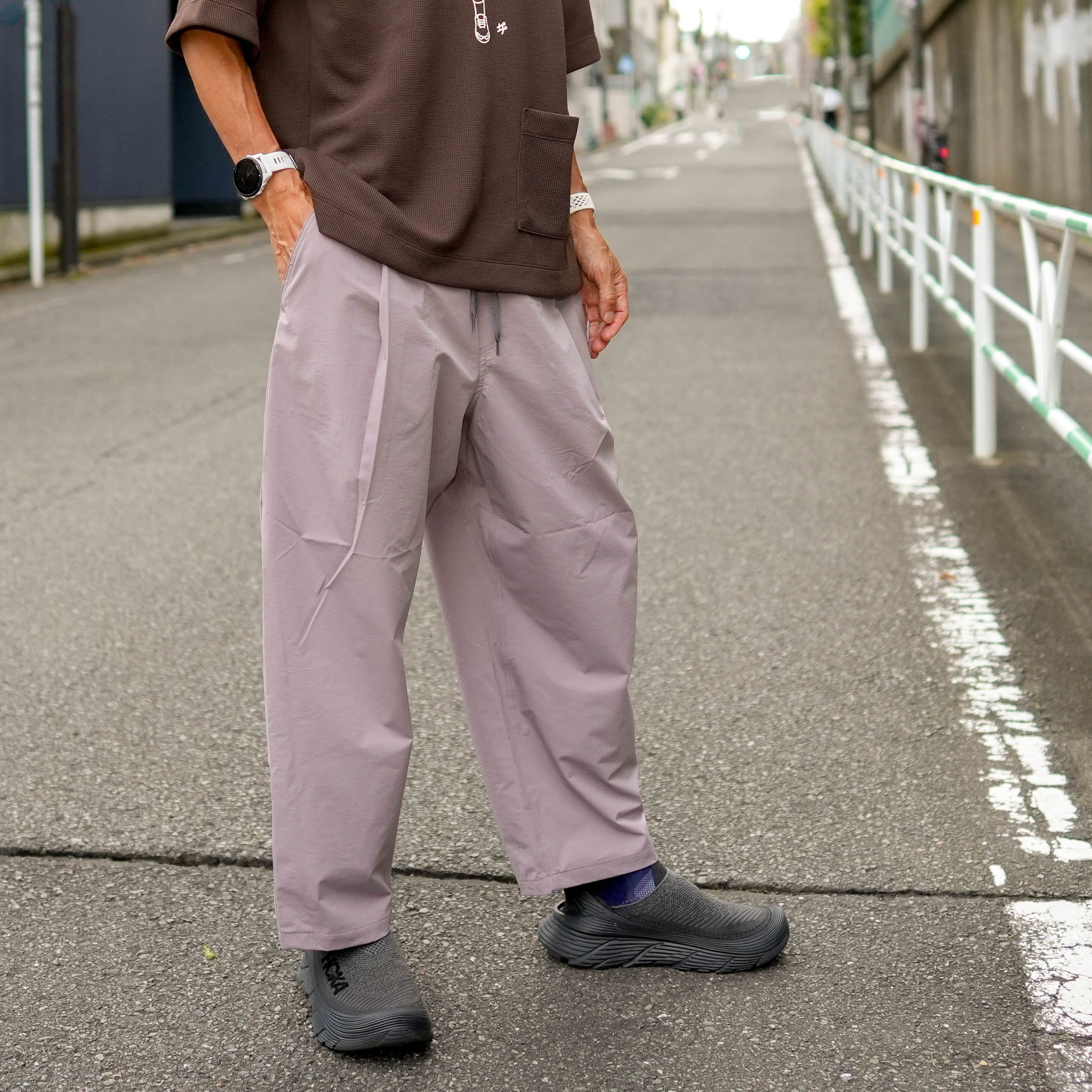 TANNUKI Andante Wide Pant Raisin Grey L