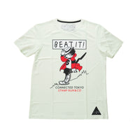 STAMP × CONNECTED GRAPHIC RUN TEE (BEAT IT!) PALE PISTACHIO