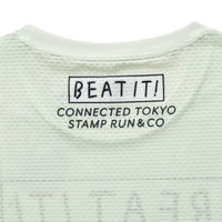 STAMP × CONNECTED GRAPHIC RUN TEE (BEAT IT!) PALE PISTACHIO