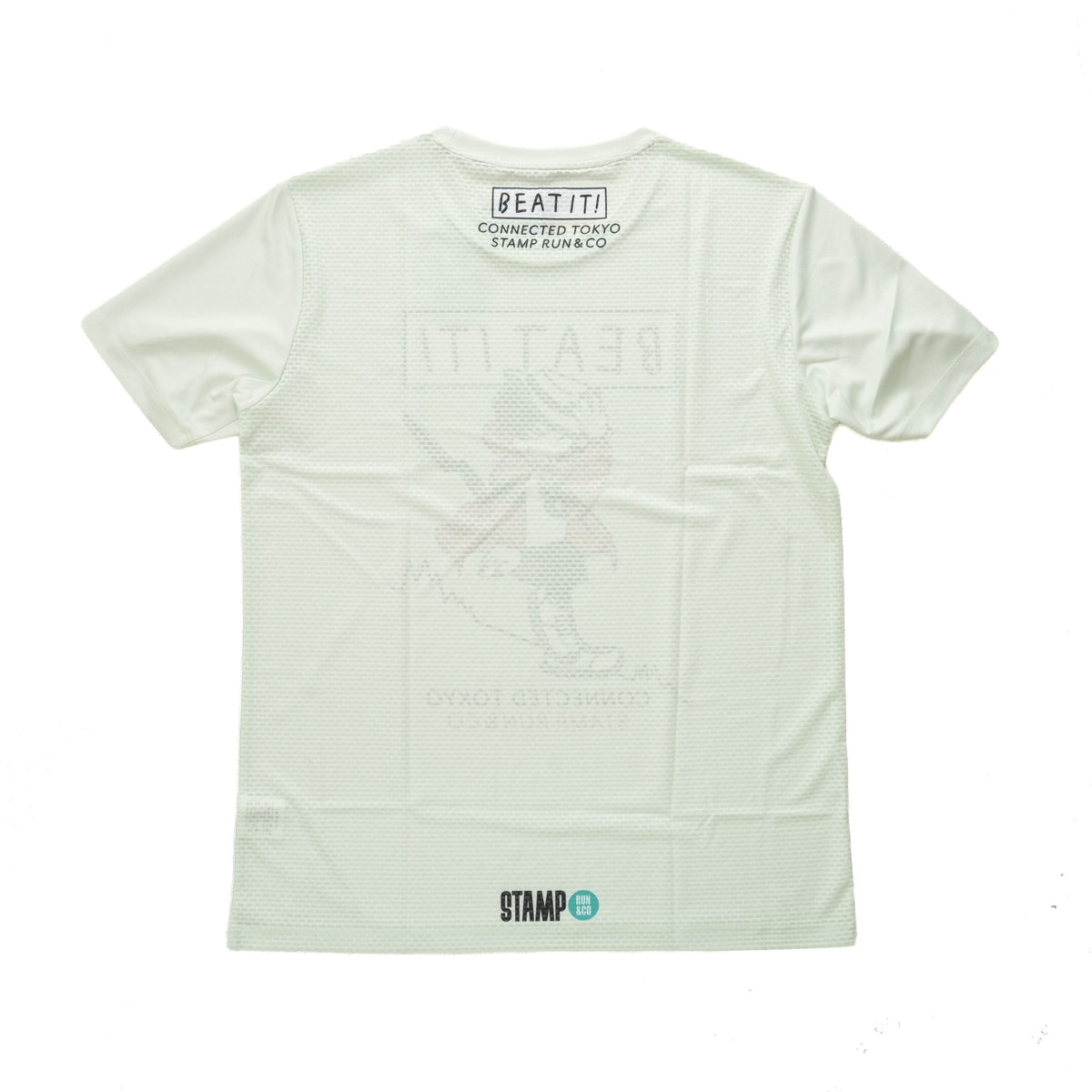 STAMP × CONNECTED GRAPHIC RUN TEE (BEAT IT!) PALE PISTACHIO