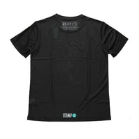 STAMP × CONNECTED GRAPHIC RUN TEE (BEAT IT!) BLACK