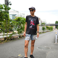 STAMP × CONNECTED GRAPHIC RUN TEE (BEAT IT!) BLACK