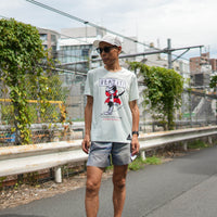 STAMP × CONNECTED GRAPHIC RUN TEE (BEAT IT!) PALE PISTACHIO