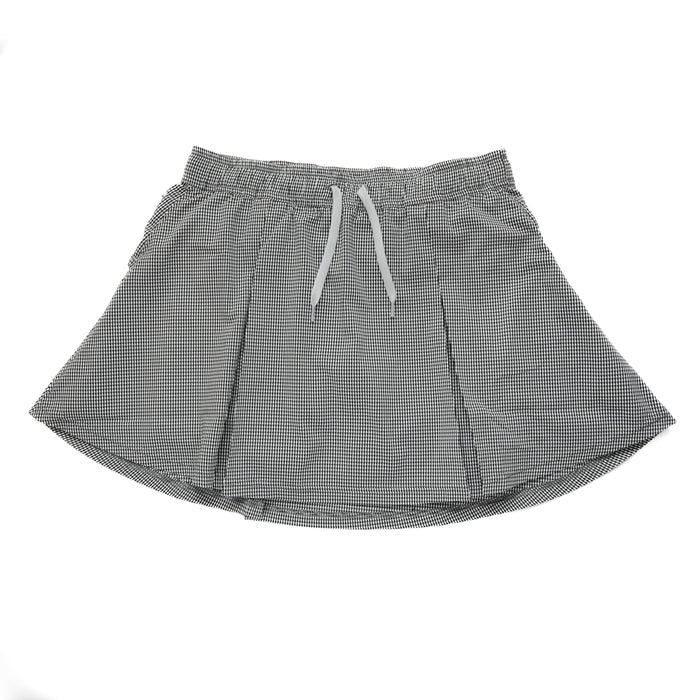 MMA Front Pleats Run Skirt  Mini Check