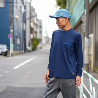 MMA Basic Pocket Long Tee Navy