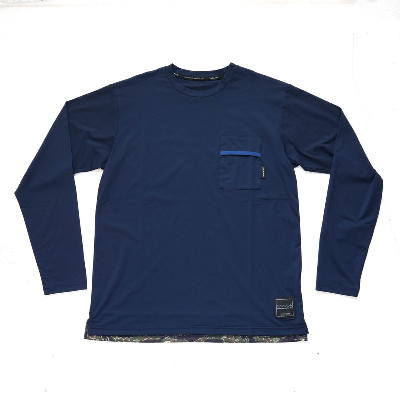 MMA Basic Pocket Long Tee Navy