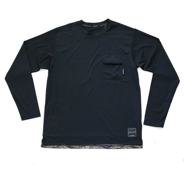 MMA Basic Pocket Long Tee Black