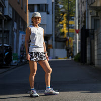 FLOWER NOSLEEVE - WHITE -