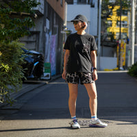 FLOWER MIDDLE SHORTS - BEIGE -