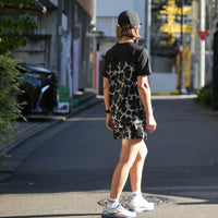 FLOWER MIDDLE SHORTS - BEIGE -