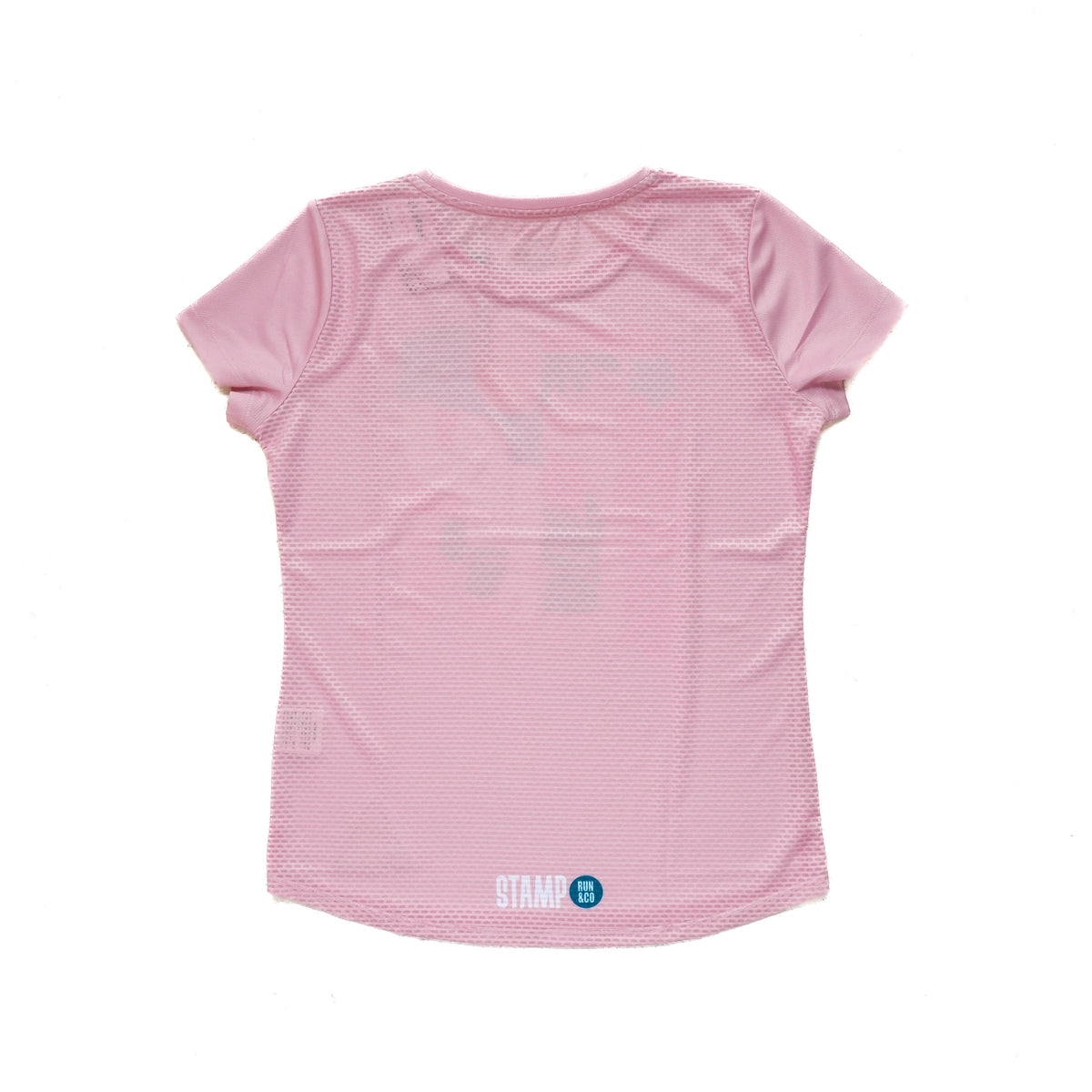 STAMP WOMENS GRAPHIC RUN TEE (ENTER THE TRAIL -PINK-)