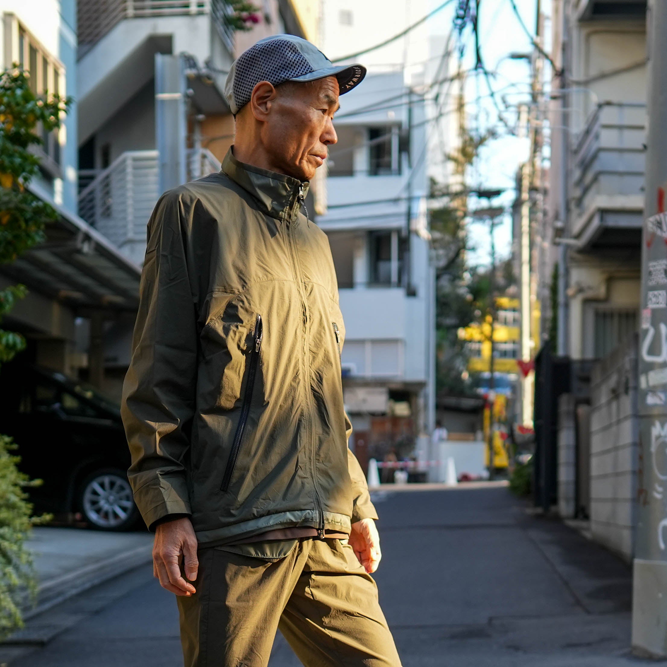 UL STRETCH NYLON JACKET OLIVE – CONNECTED