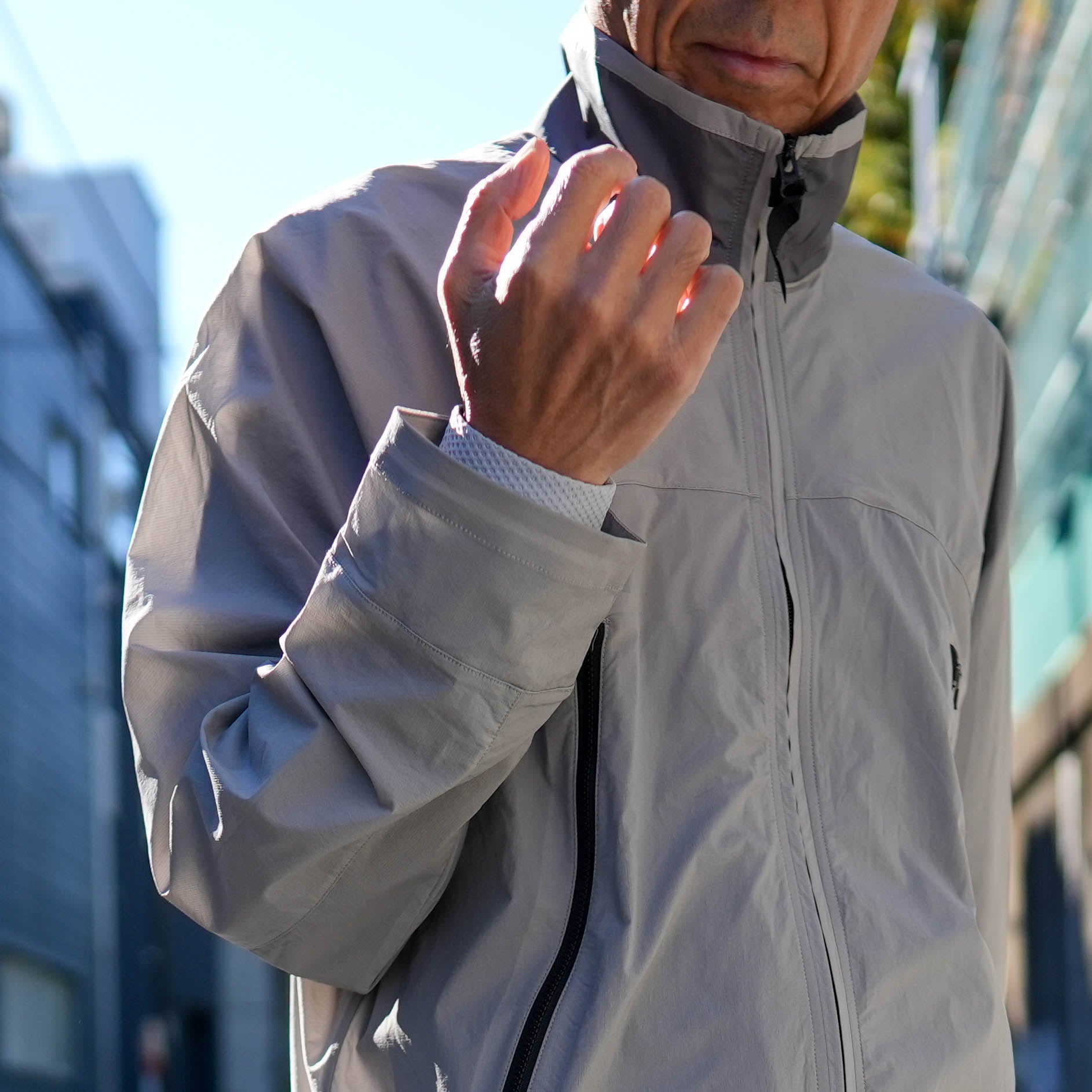 UL STRETCH NYLON JACKET GRAY – CONNECTED