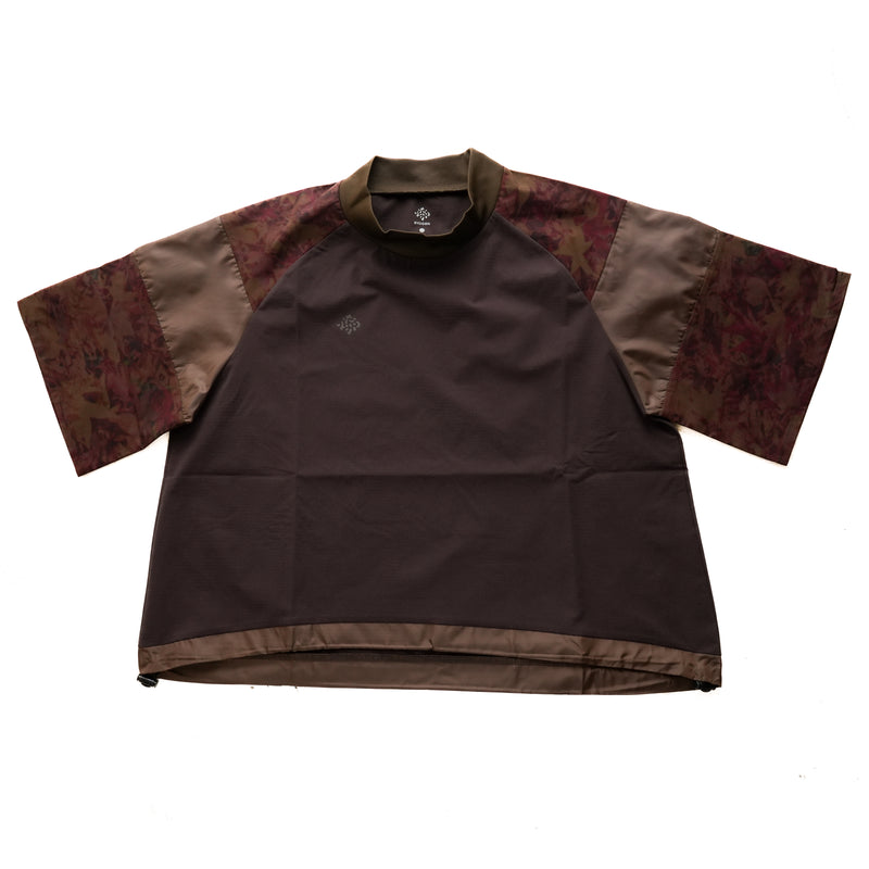 24FW DEADLEAF MOCK NECK SHORT TEE D.BROWN