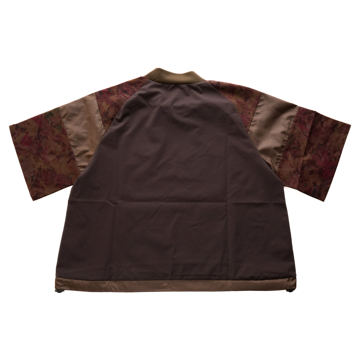 24FW DEADLEAF MOCK NECK SHORT TEE D.BROWN