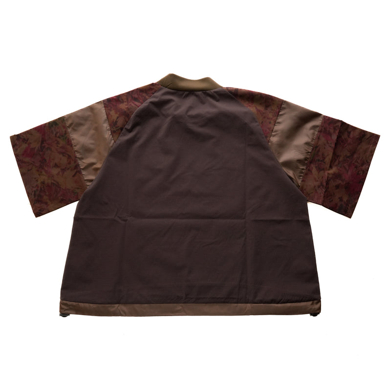 24FW DEADLEAF MOCK NECK SHORT TEE D.BROWN